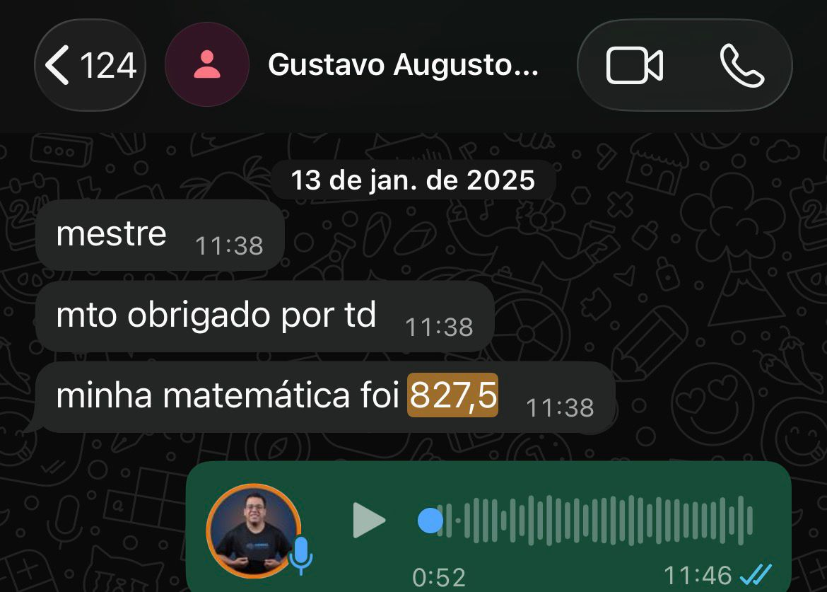 Depoimento de Gustavo: Matemática 827,5 com o Desafio 827